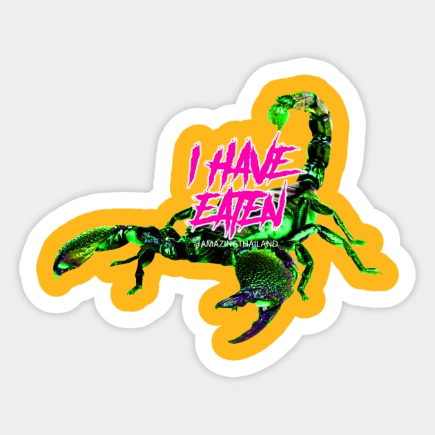 i have eaten SCORPION Sticker by ZOO OFFICIAL